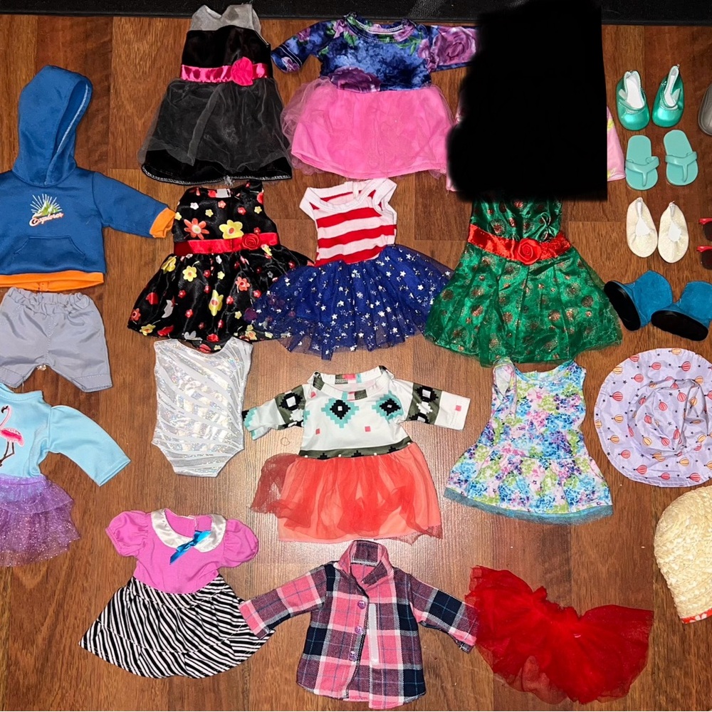 American Doll Clothing & Chair